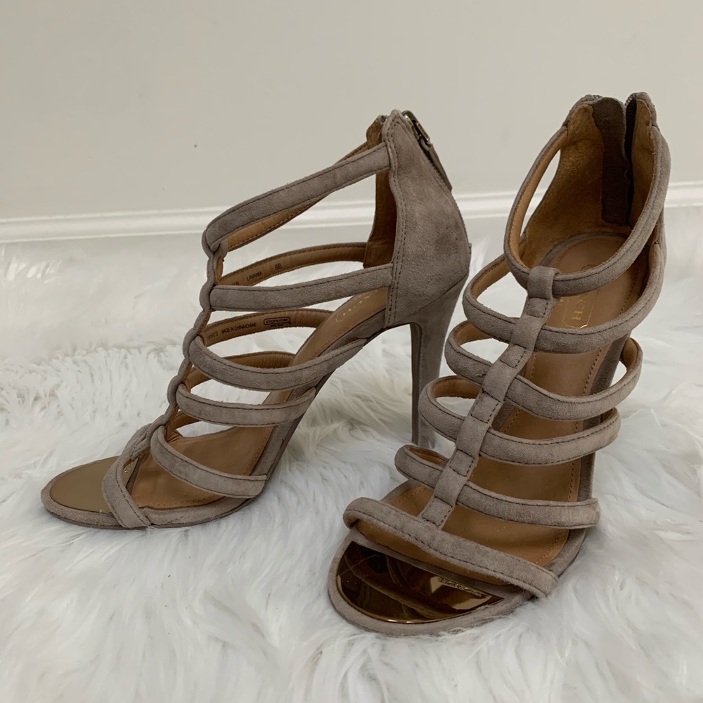 Coach Lavania Kid Suede Heels
